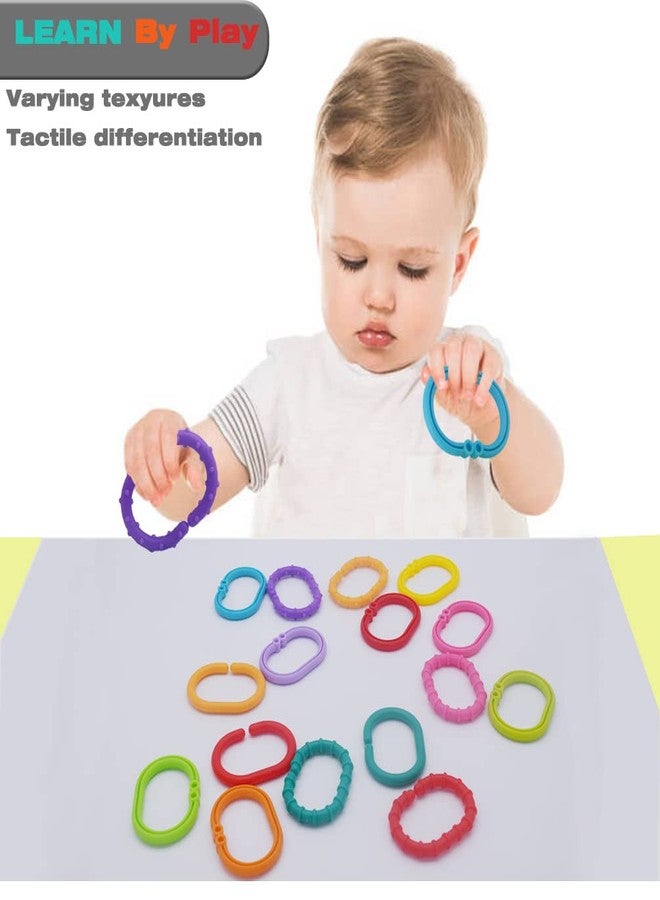 COLVWOFA Baby Toys Links-to-Go Car Seat and Hanging Stroller Ring Toy, Larger Connecting Ring Travel Accessory Set - Image 4